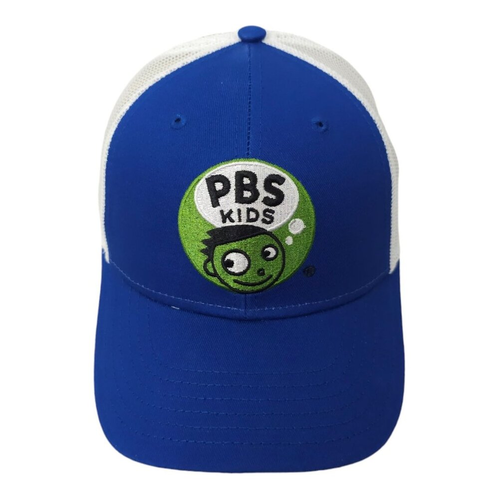 PBS Kids Mesh Snapback Cap Embroidered Public TV Chino Trucker Baseball Hat NEW